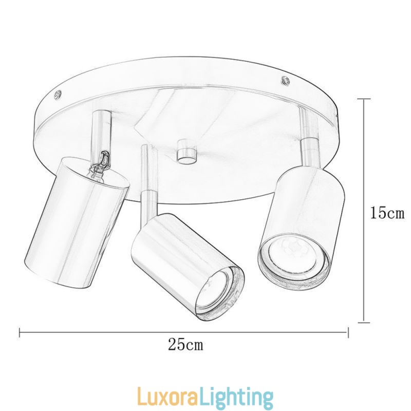 Designer Touch Decorative Modern Flush Mount Golden Black Flush Mount with 3 Lights Copper Art Home Lighting