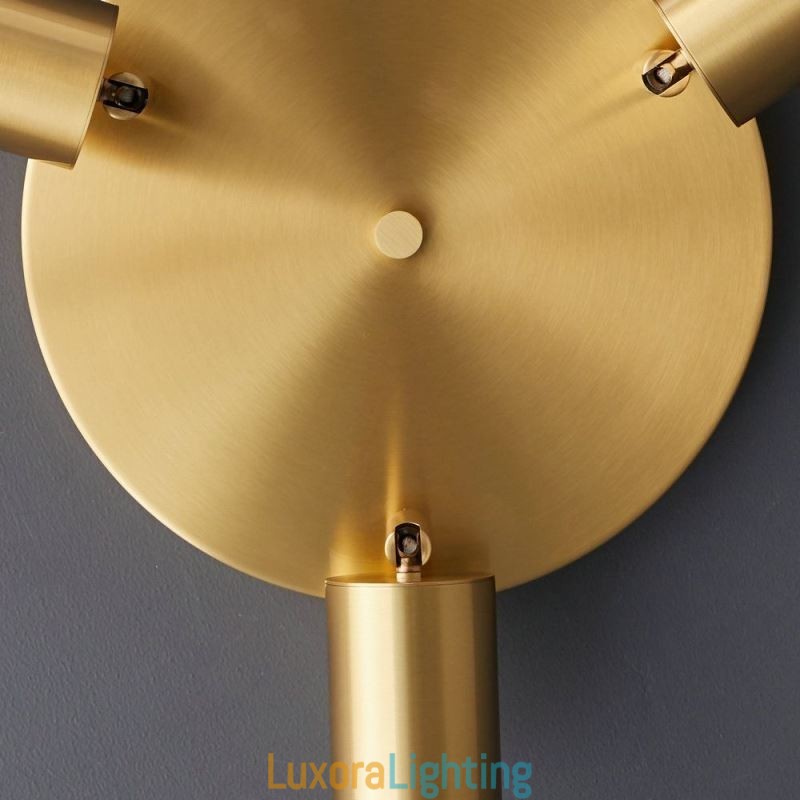 Designer Touch Decorative Modern Flush Mount Golden Black Flush Mount with 3 Lights Copper Art Home Lighting