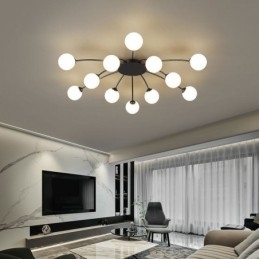 Designer Touch Decorative Modern Flush Mount Black Ceiling Light Light Fixture