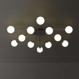Designer Touch Decorative Modern Flush Mount Black Ceiling Light Light Fixture