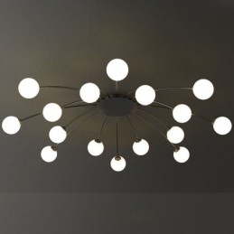 Designer Touch Decorative Modern Flush Mount Black Ceiling Light Light Fixture