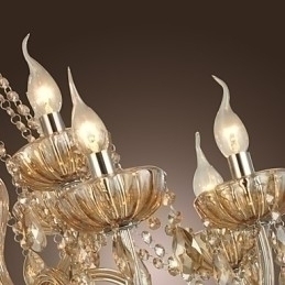 Designer Touch Decorative Chandelier Crystal Luxury Modern 2 Tiers Living 12 Lights