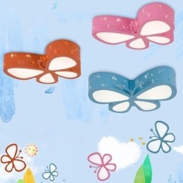 Designer Touch Decorative Butterfly Flush Mount Contemporary Metal Ceiling Fixture