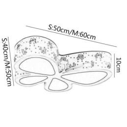 Designer Touch Decorative Butterfly Flush Mount Contemporary Metal Ceiling Fixture
