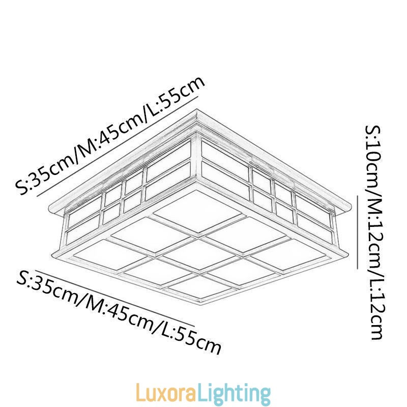 Designer Touch Decorative Retro Style Ceiling Light Wooden Flush Mount