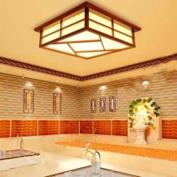 Designer Touch Decorative Retro Style Ceiling Light Square Flush Mount