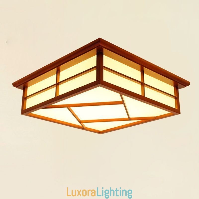 Designer Touch Decorative Retro Style Ceiling Light Square Flush Mount