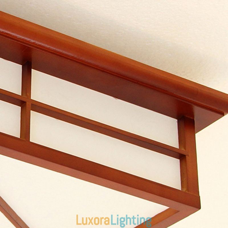 Designer Touch Decorative Retro Style Ceiling Light Square Flush Mount