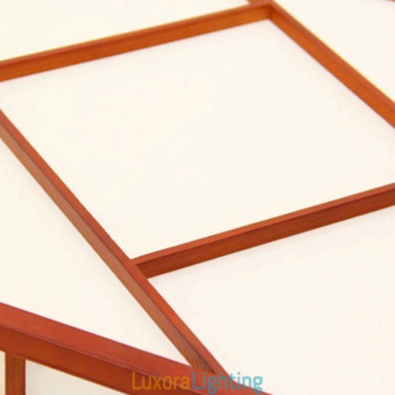 Designer Touch Decorative Retro Style Ceiling Light Square Flush Mount