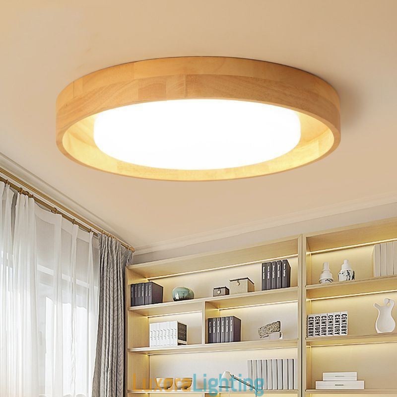 Designer Touch Decorative Modern Ceiling Light Wooden Acrylic Round Ceiling Light
