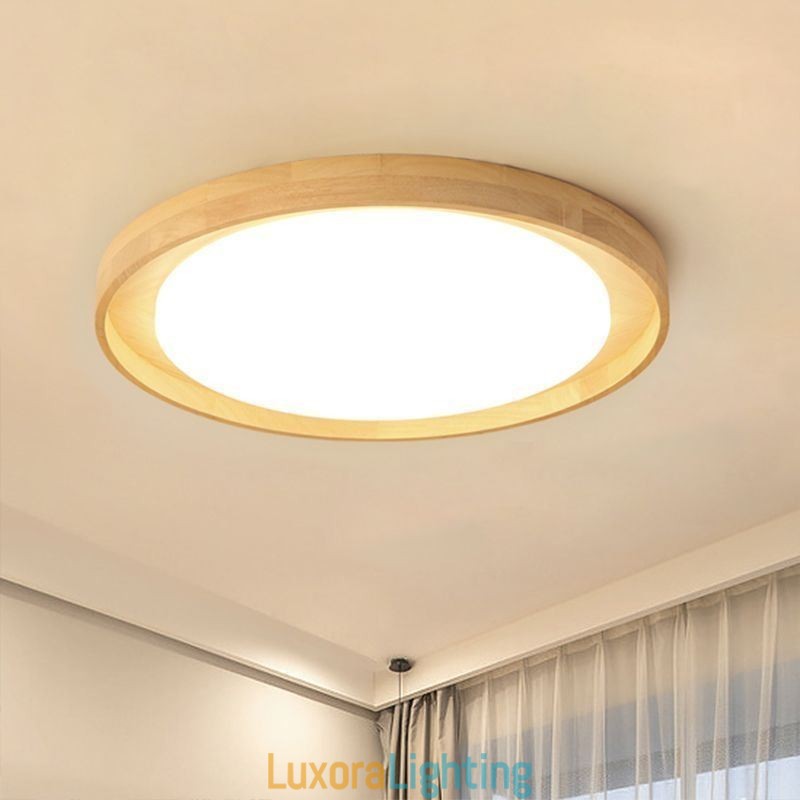 Designer Touch Decorative Modern Ceiling Light Wooden Acrylic Round Ceiling Light