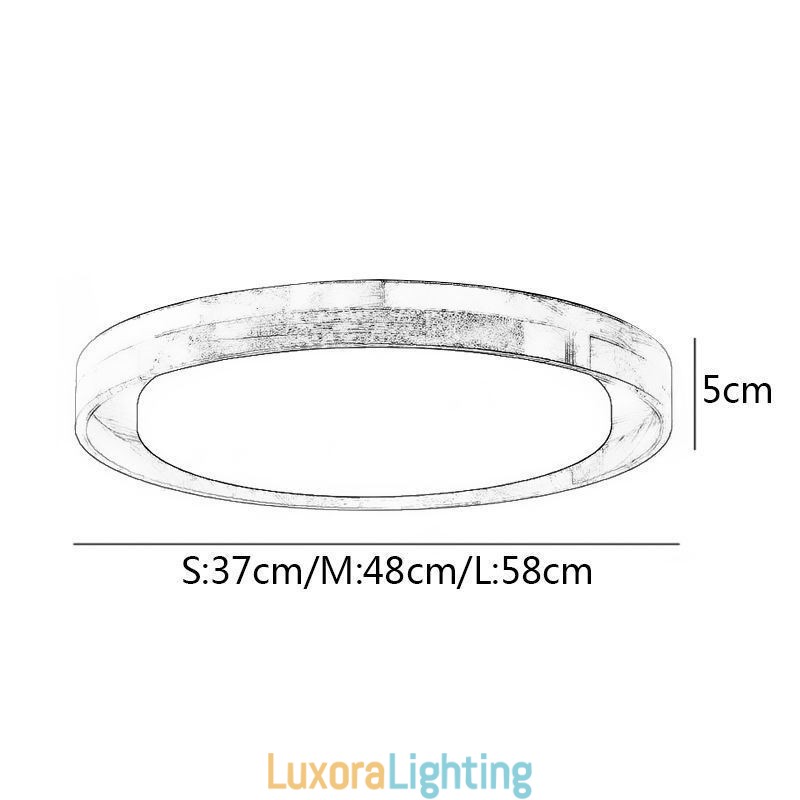 Designer Touch Decorative Modern Ceiling Light Wooden Acrylic Round Ceiling Light