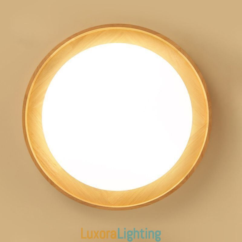 Designer Touch Decorative Modern Ceiling Light Wooden Acrylic Round Ceiling Light