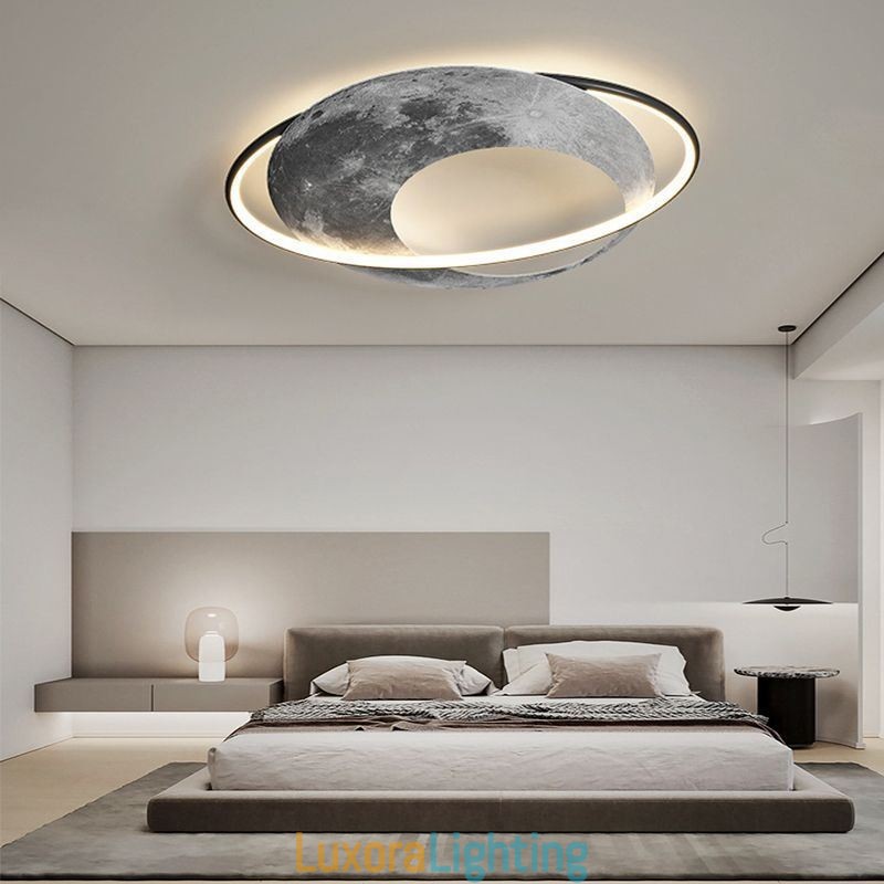 Designer Touch Decorative Ceiling Light Flush Mount Moon Ceiling Lamp