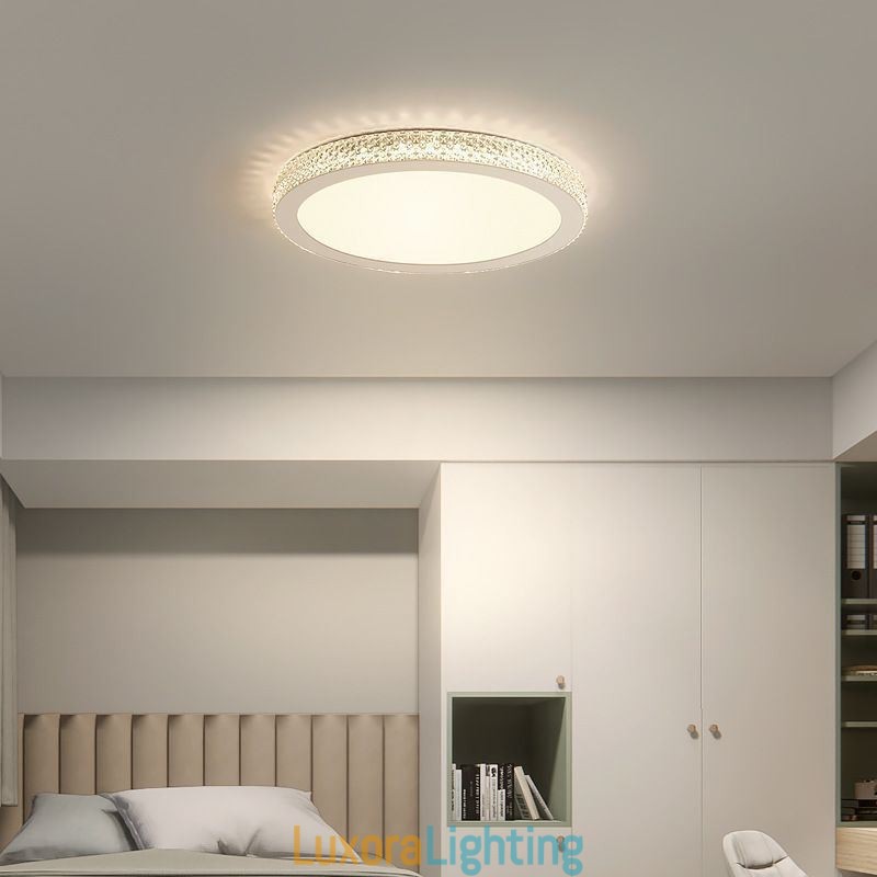 Designer Touch Decorative Modern Ceiling Light Shinny Diamond Flush Mount