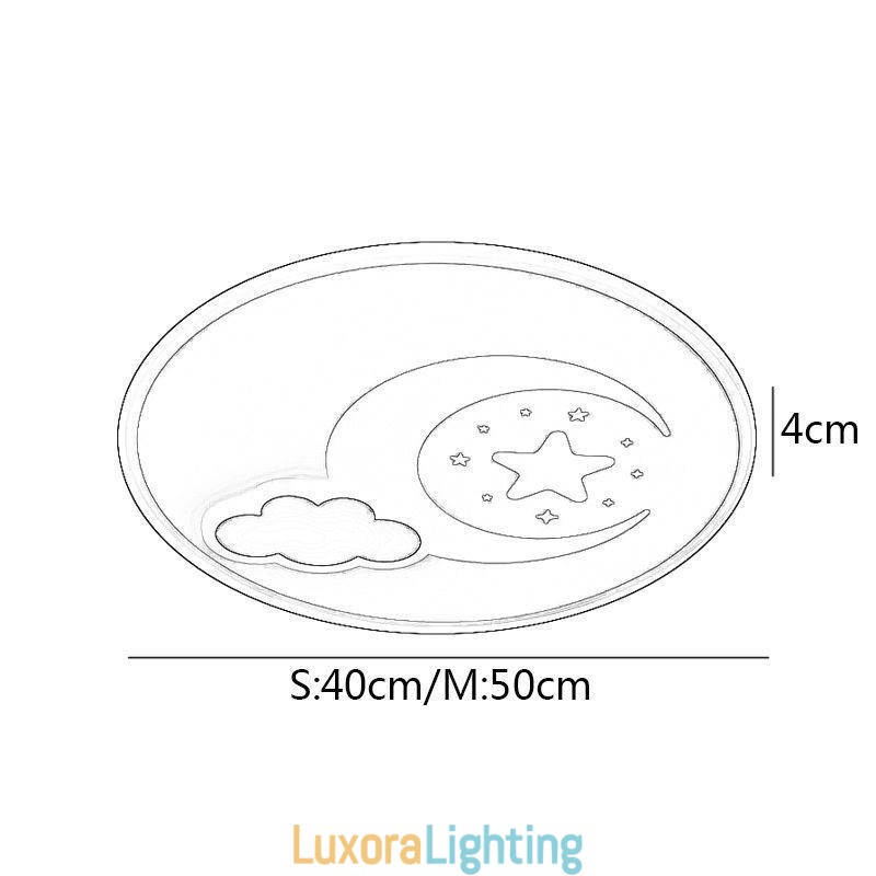 Designer Touch Decorative Simplicity Ceiling Light Moon & Star Ceiling Lamp