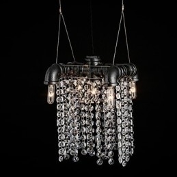 Designer Touch Decorative Chandelier Mini Style Rustic Lodge Retro Metal