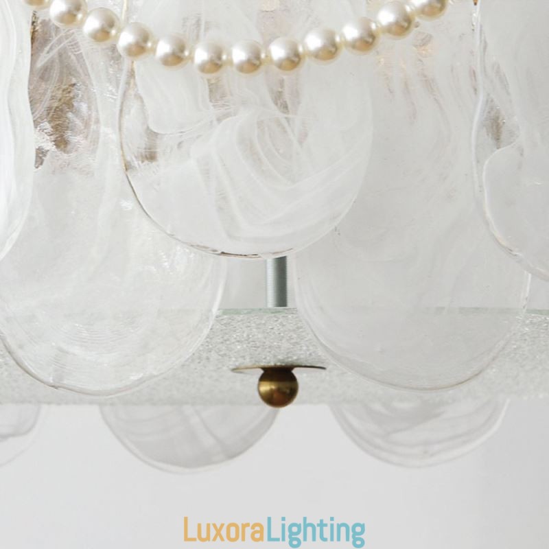 Designer Touch Decorative European Iron Ceiling Light Elegant Glass Ceiling Lamp