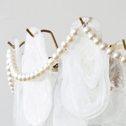 Designer Touch Decorative European Iron Ceiling Light Elegant Glass Ceiling Lamp