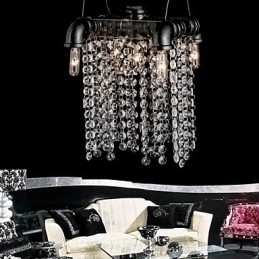 Designer Touch Decorative Chandelier Mini Style Rustic Lodge Retro Metal