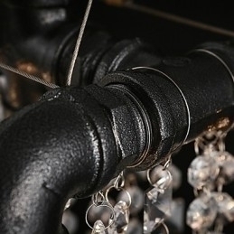 Designer Touch Decorative Chandelier Mini Style Rustic Lodge Retro Metal