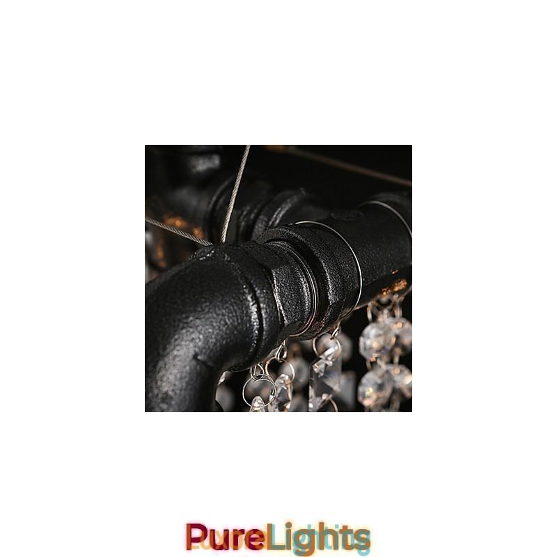 Designer Touch Decorative Chandelier Mini Style Rustic Lodge Retro Metal