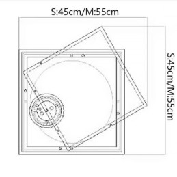 Designer Touch Decorative Modern Ceiling Light Square Geometric Acrylic Ceiling Lamp