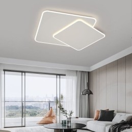 Designer Touch Decorative Modern Flush Mount Geometric Square Ceiling Light