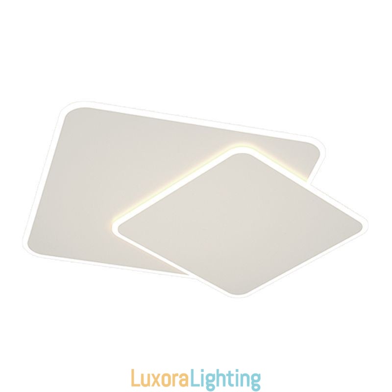 Designer Touch Decorative Modern Flush Mount Geometric Square Ceiling Light