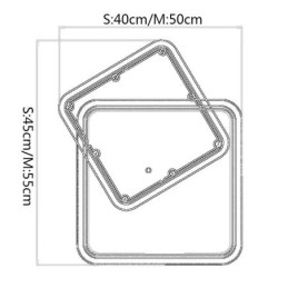 Designer Touch Decorative Modern Flush Mount Geometric Square Ceiling Light