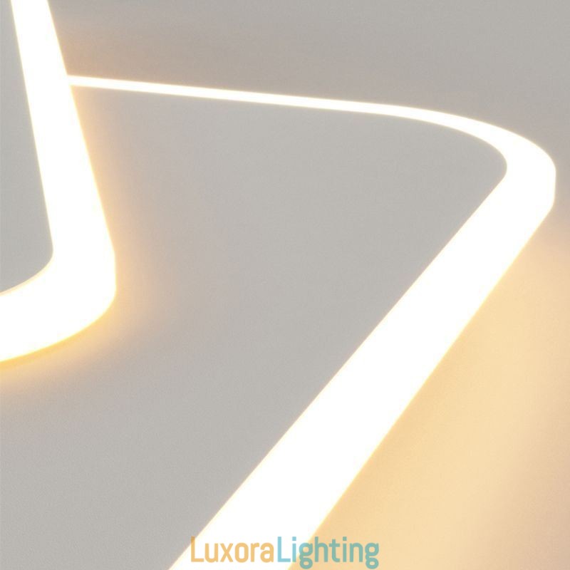 Designer Touch Decorative Modern Flush Mount Geometric Square Ceiling Light