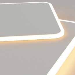 Designer Touch Decorative Modern Flush Mount Geometric Square Ceiling Light