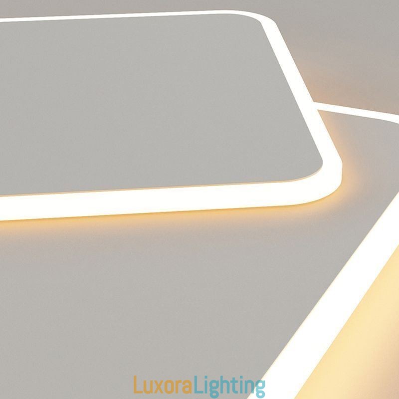 Designer Touch Decorative Modern Flush Mount Geometric Square Ceiling Light