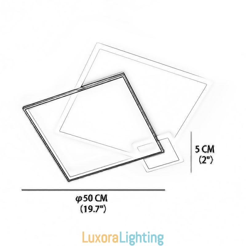Designer Touch Decorative Modern Ceiling Light Geometric Square Ceiling Light