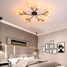 Designer Touch Decorative Modern Ceiling Light Fixture Black Vintage Chandelier
