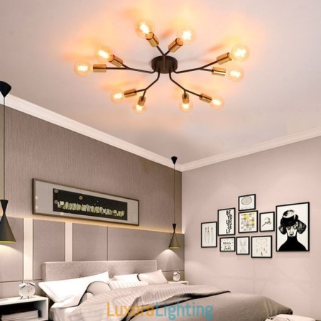 Designer Touch Decorative Modern Ceiling Light Fixture Black Vintage Chandelier