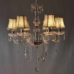 Designer Touch Decorative Modern Luxury 6 Lights Chandelier In Crystal Decoration