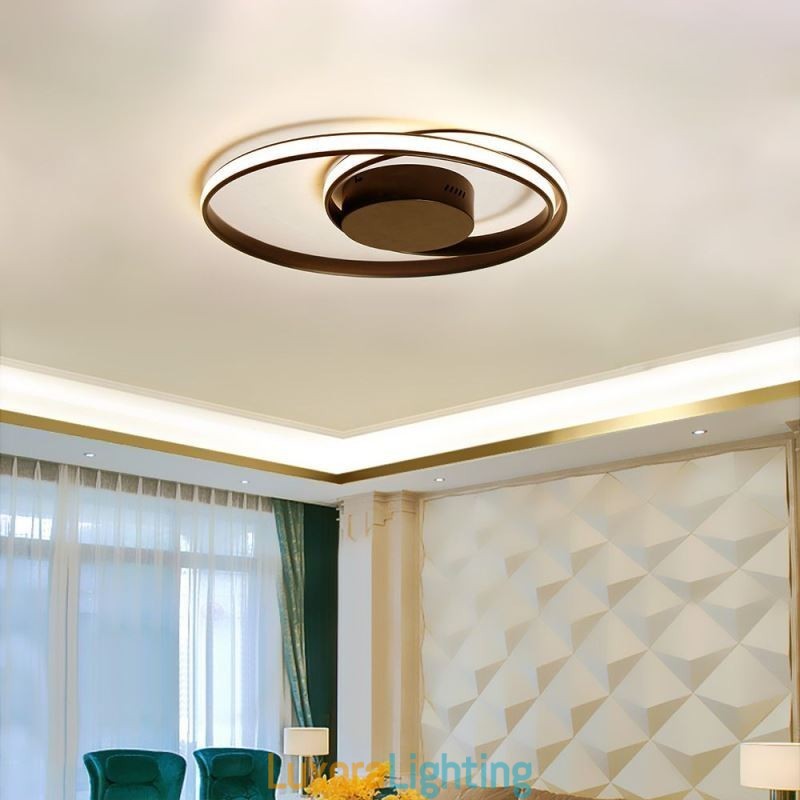 Designer Touch Decorative Modern Ceiling Lights Double Round Lamps