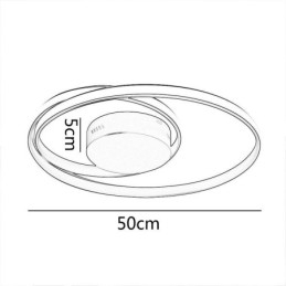 Designer Touch Decorative Modern Ceiling Lights Double Round Lamps