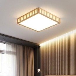 Designer Touch Decorative Japanese Ceiling Lamp Square Wood Ceiling Lamp