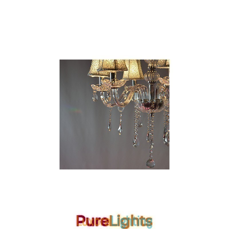 Designer Touch Decorative Modern Luxury 6 Lights Chandelier In Crystal Decoration