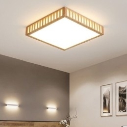 Designer Touch Decorative Japanese Ceiling Lamp Square Wood Ceiling Lamp