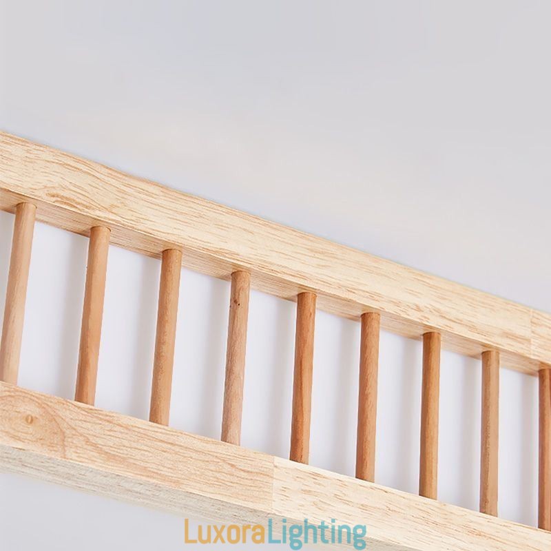 Designer Touch Decorative Japanese Ceiling Lamp Square Wood Ceiling Lamp