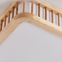 Designer Touch Decorative Japanese Ceiling Lamp Square Wood Ceiling Lamp