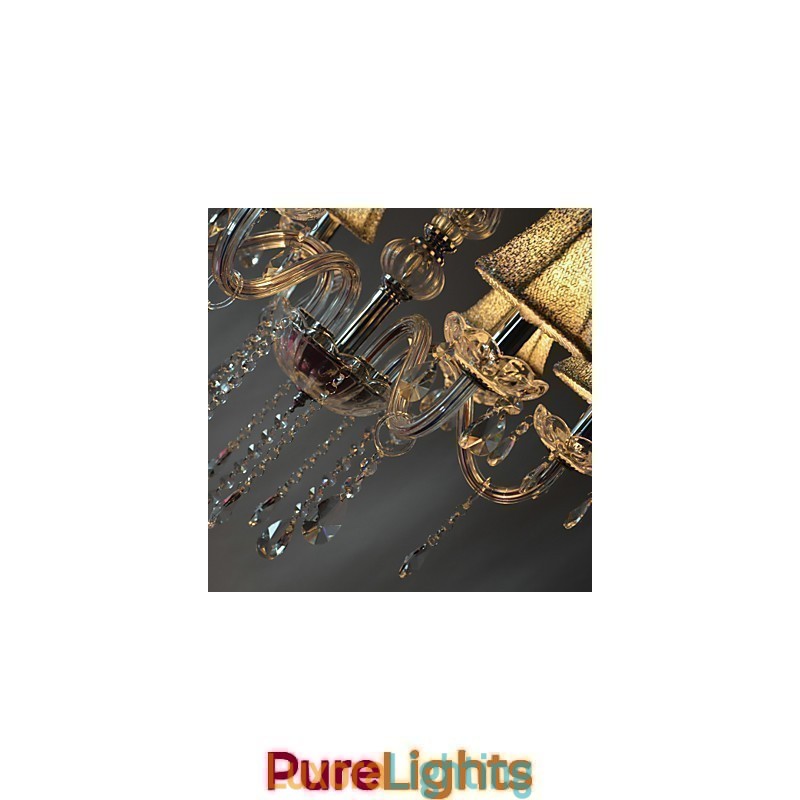 Designer Touch Decorative Modern Luxury 6 Lights Chandelier In Crystal Decoration