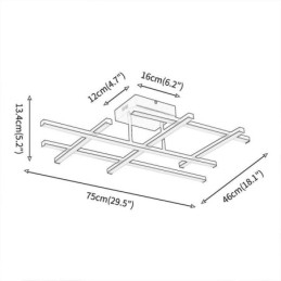 Designer Touch Decorative Flush Mount Ceiling Light Aluminum Ceiling Lamp