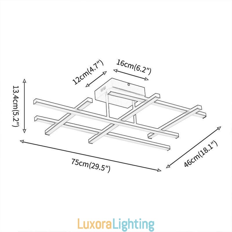 Designer Touch Decorative Flush Mount Ceiling Light Aluminum Ceiling Lamp