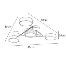 Designer Touch Decorative Modern Molecular Shape Acrylic Ceiling Lamp