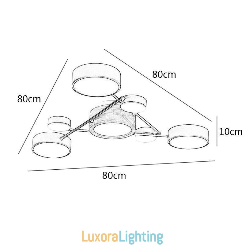 Designer Touch Decorative Modern Molecular Shape Acrylic Ceiling Lamp