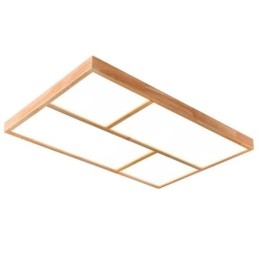 Designer Touch Decorative Modern Ceiling Light Minimalist Wood Style Flush Mount Ceiling Light Fixture